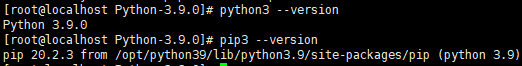 Centos7 安装 Python3.9