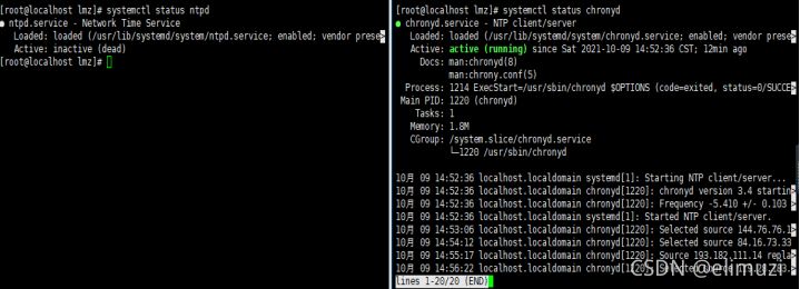 Chronyd与ntpd冲突问题分析 Chronyd Ntpd Elimuzi的博客 Csdn博客