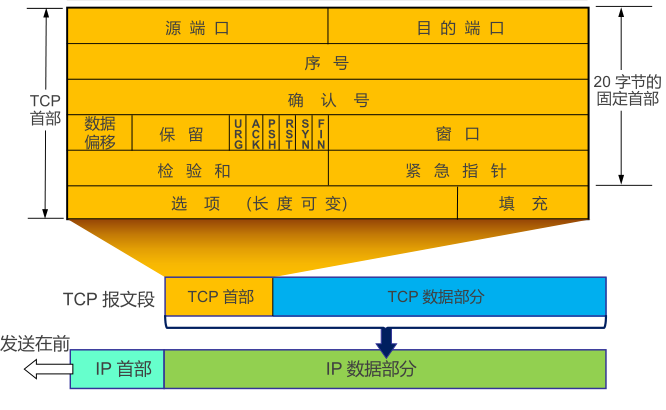 TCP 报文段的格式（计算机网络-运输层）