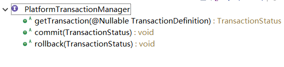 PlatformTransactionManager 