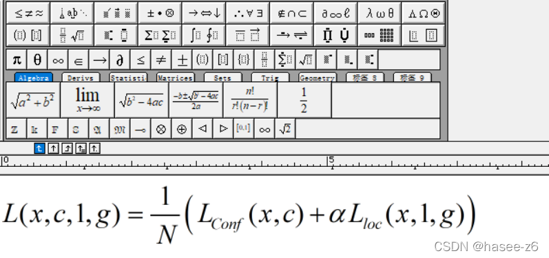 MathType里的公式