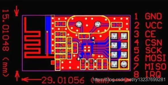 NRF2401管脚图示
