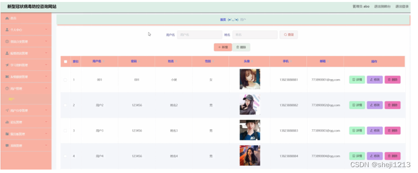 计算机毕设Python+Vue-新型冠状病毒防控咨询网站（程序+LW+部署）