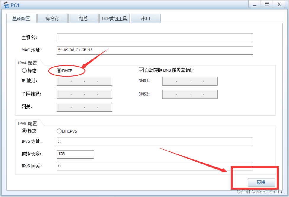 DHCP与RIP配置实验