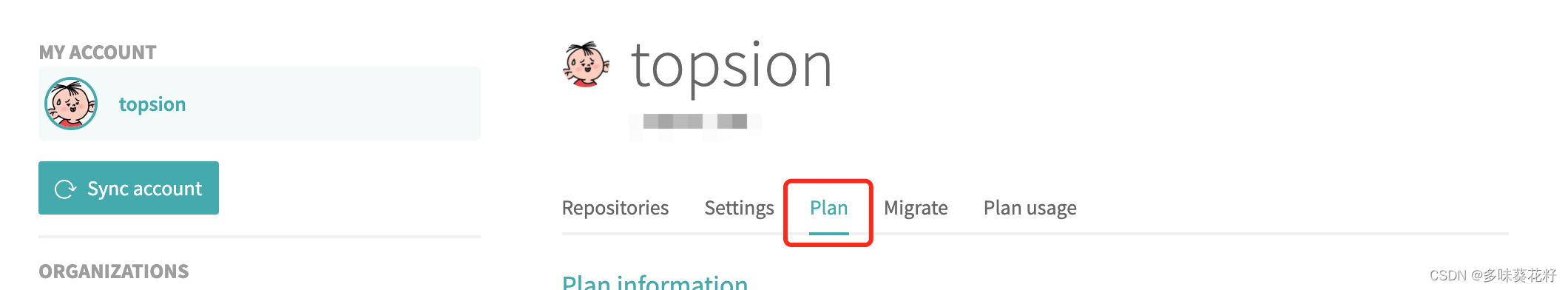 点击plan 页签