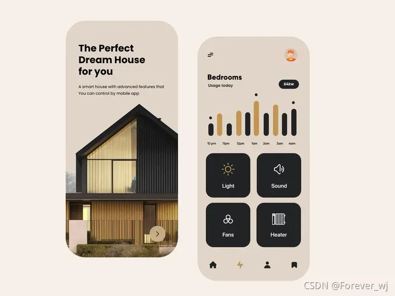 Smart Home Mobile App Design by Ghulam Rasool