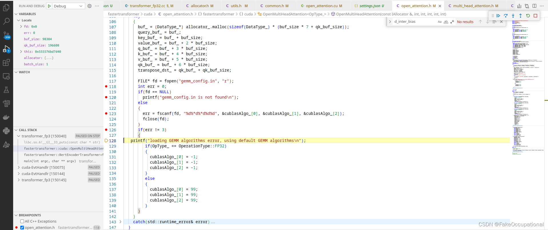 FasterTransformer 003: CMAKELIST in gemm_test