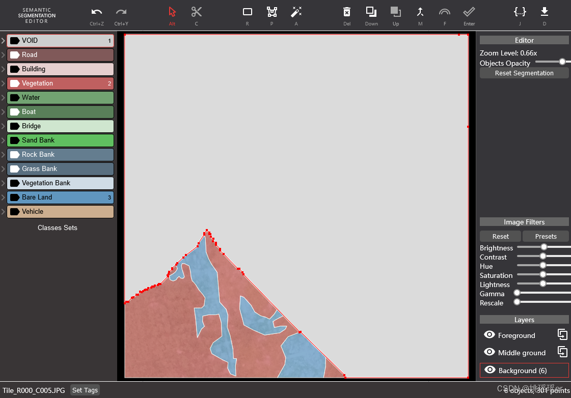 Semantic Segmentation Editor 语义分割标注工具