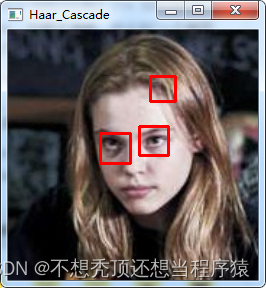 Single face and eye detection