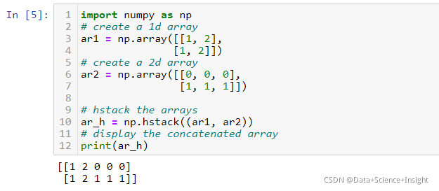ValueError: all the input arrays must have same number of dimensions, but the array at index 0 has 1