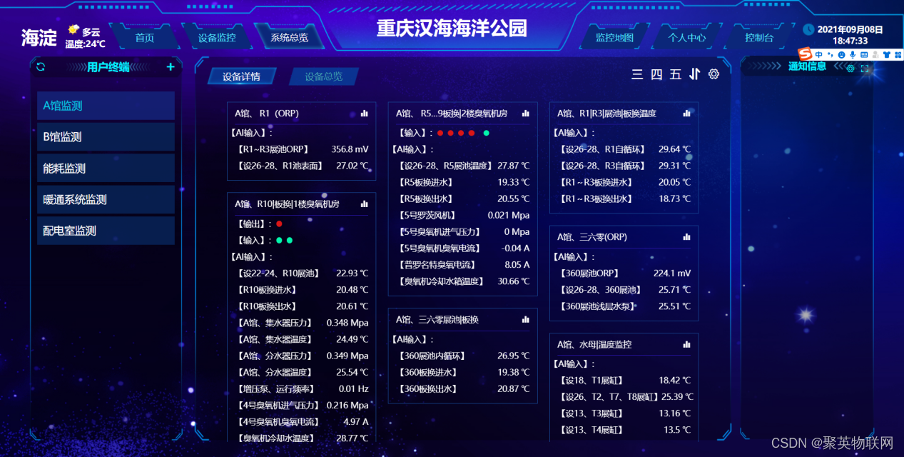 智能养殖系统集中监控
