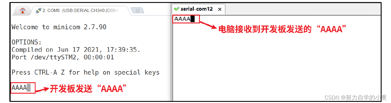 RS485数据发送测试