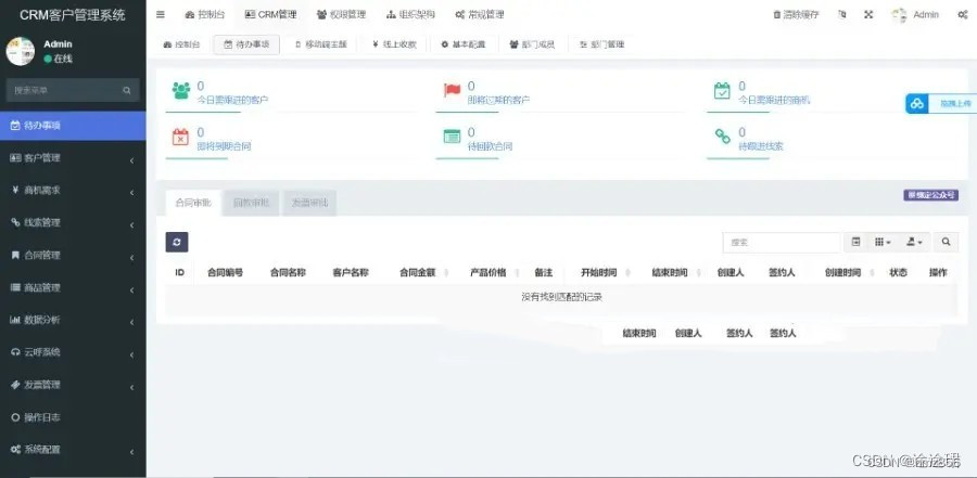 旗舰版企业CRM客户管理系统商业源码（基于Thinkphp内核开发）+无加密无域名限制+可二次开发