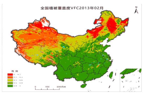 全国植被覆盖度VFC逐月数据/NDVI/净初级生产力NPP/植被类型​