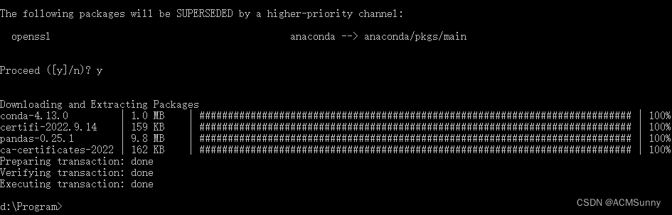 EnvironmentLocationNotFound: Not a conda environment: C:&Program Files