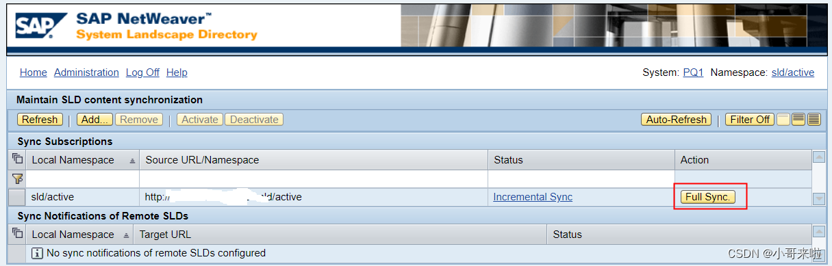 SAP PI System Landscape(SLD) 系统配置