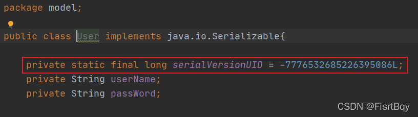 IntelliJ IDEA如何自动生成serialVersionUID