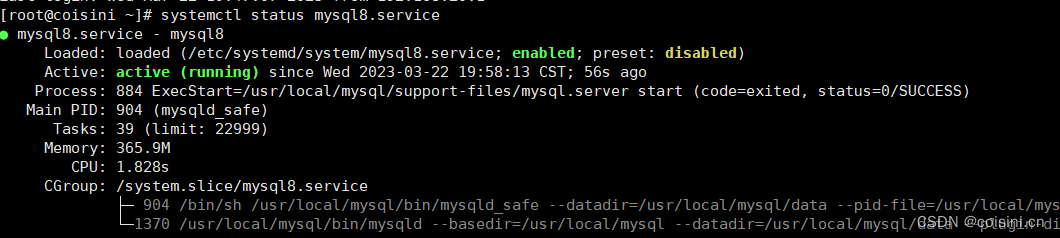 Linux stream9 mysql-8.0.28-el7-x86_64.tar包的安装记录