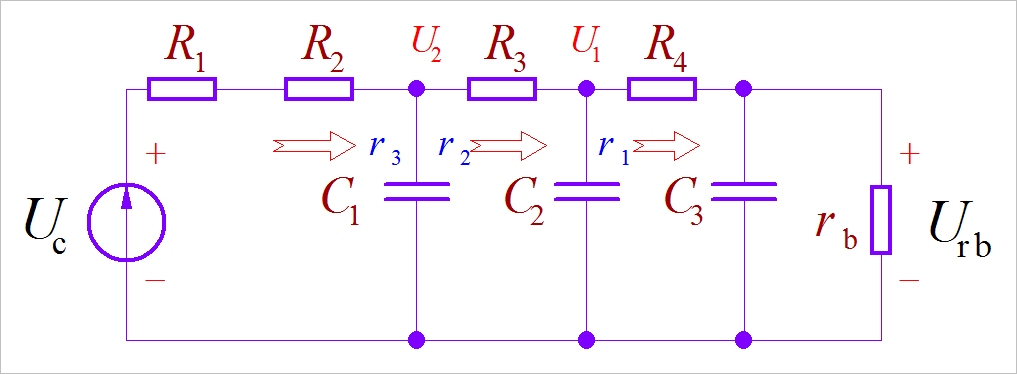 ▲ 图2.1.1 相移电阻电容网络