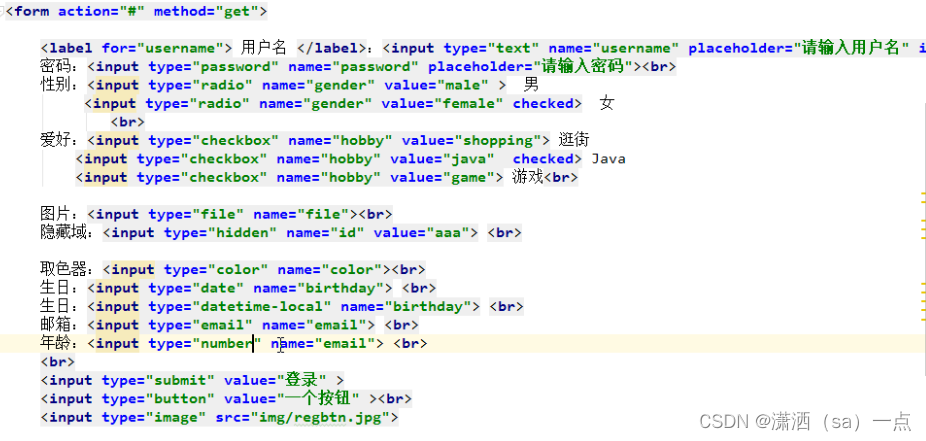 HTML基本标签input+select_html input select-CSDN博客