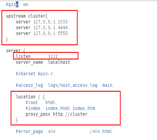 修改 Nginx 的配置文件