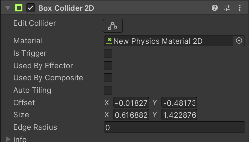 [ 游戏开发日记with Unity ] 首先，认识你自己，或者说Player吧。 有关于Rigidbody2D和Collider的一些使用知识