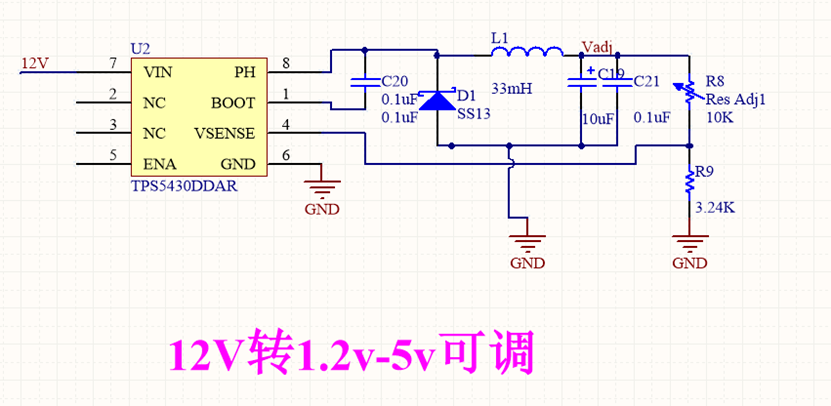 lm2576可调应用电路图图片