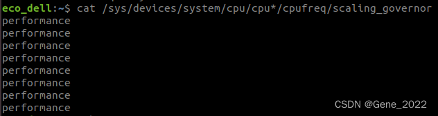ubuntu 对多CPU统一设置高性能模式