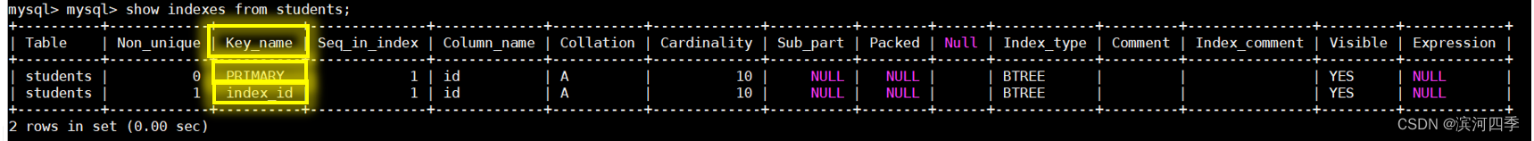 【Linux】Mysql之索引的基本操作