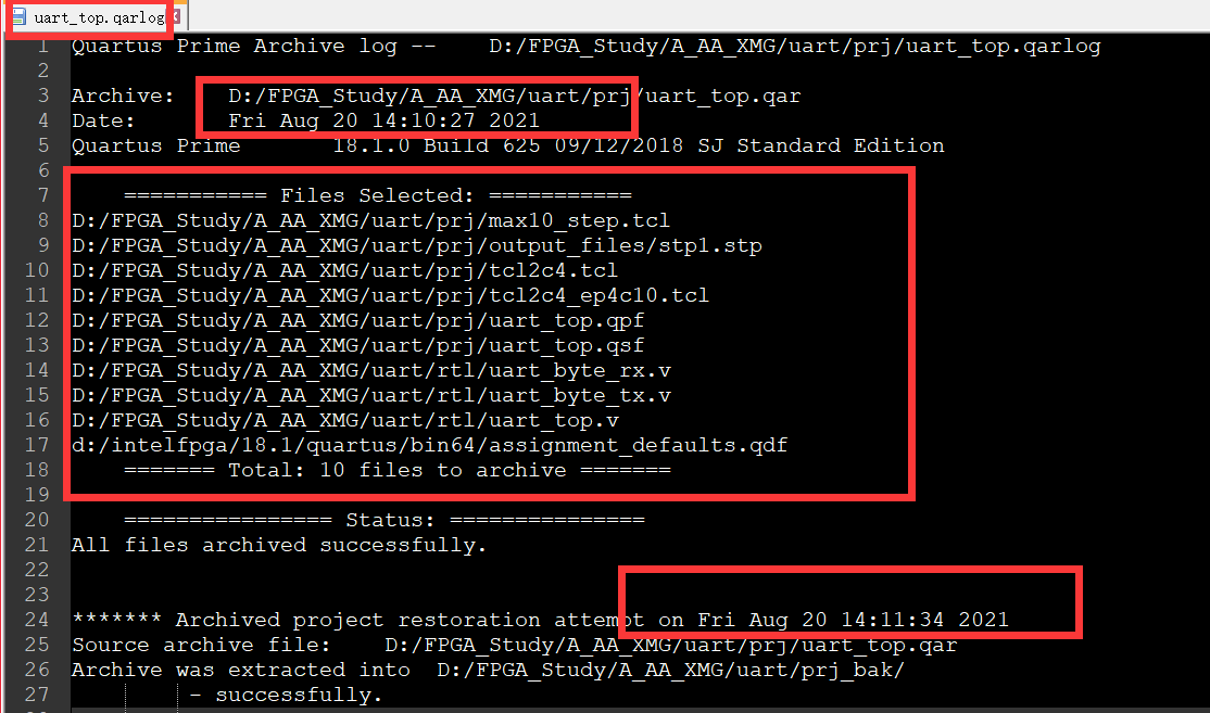 Quartus Prime 工程打包qar文件_quartus的archive-CSDN博客