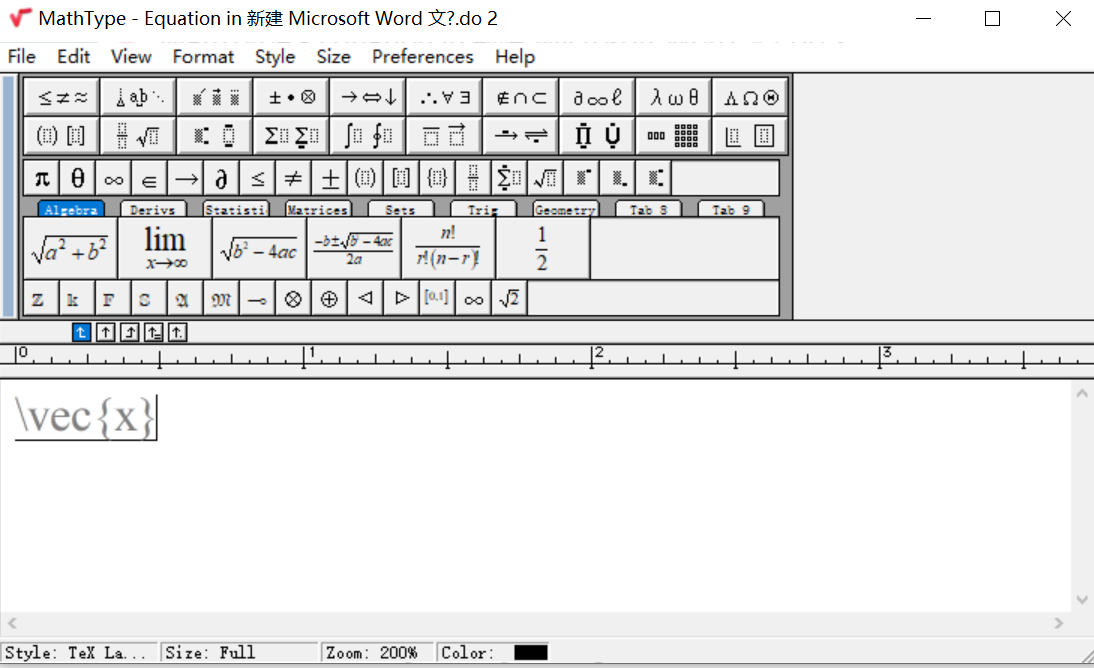 MathType+MicrosoftWord