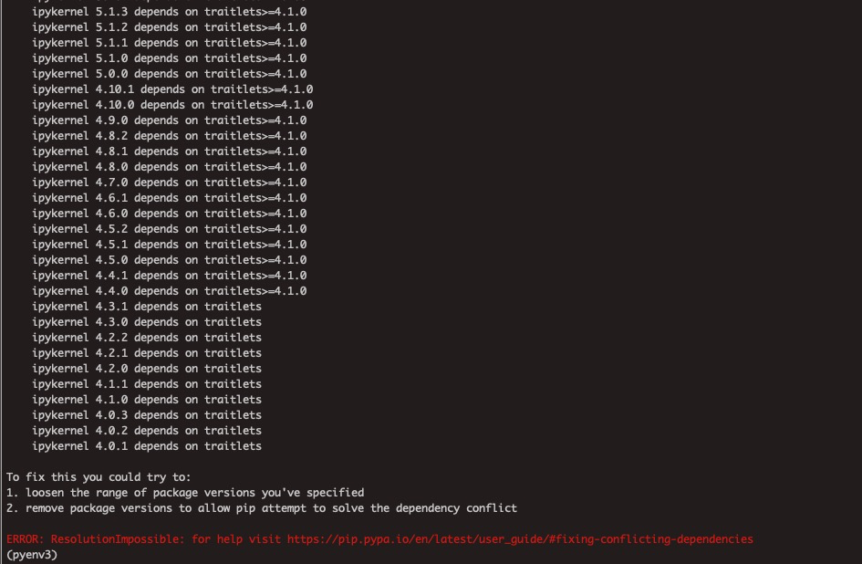 python安装包时踩过的坑（一）_loosen the range of package versions you've specif_不爱 ...