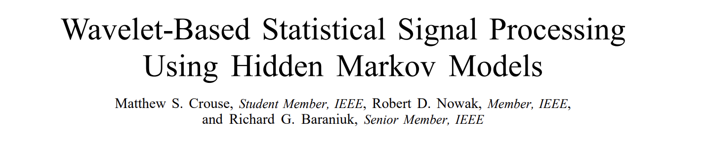 【信号去噪和分类】基于小波的隐马尔可夫模型统计信号处理（Matlab代码实现）