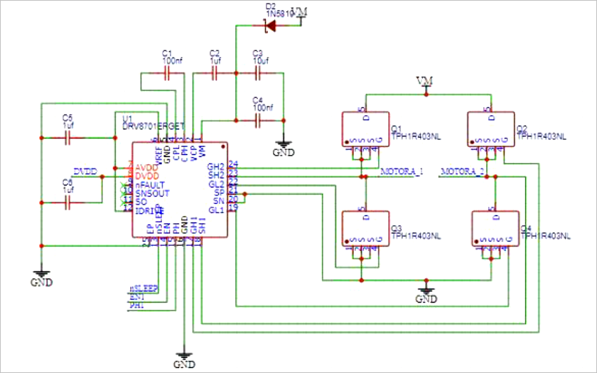 相较于传统的驱动,无需升压电路,带电流保护功能,能更好的保护车辆