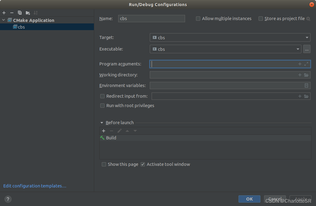 CLion IDE Ubuntu 打开已存在的project，build, run, debug，设置桌面快捷方式_clion build