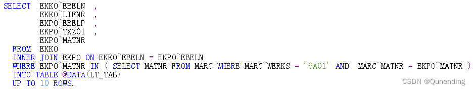 SAP-ABAP-SELECT语法SQL语法详解_sap Select-CSDN博客