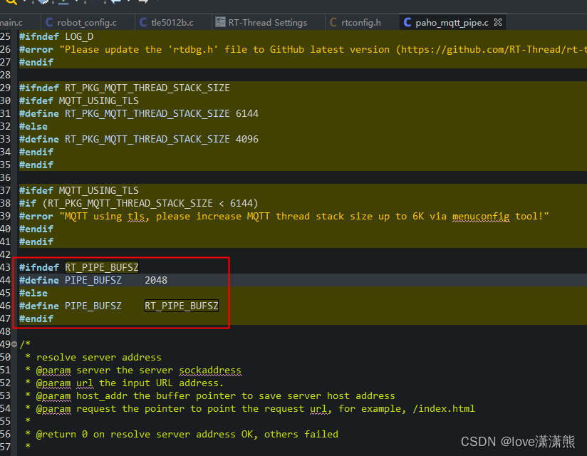 hard fault on thread: mqtt0解决办法