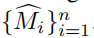 ，{cMi} n i=1