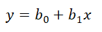 y=b0+b1x