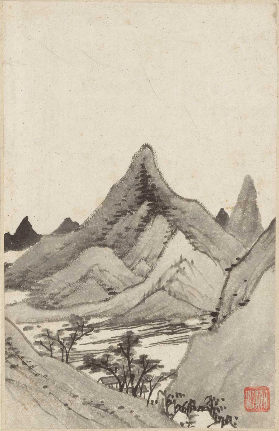 名画249 弘仁《山水册十开》-csdn博客