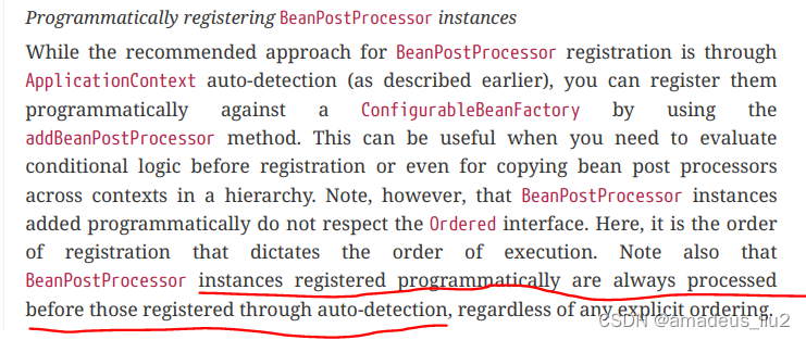 Spring6.0官方文档示例：（28）多种方式添加BeanPostProcessor