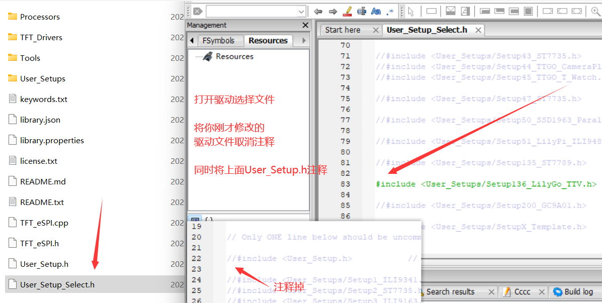 esp32 TFT_eSPI库 屏幕显示不全，颜色错误的解决方案