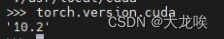 Linux下查看pytorch运行时真正调用的cuda版本