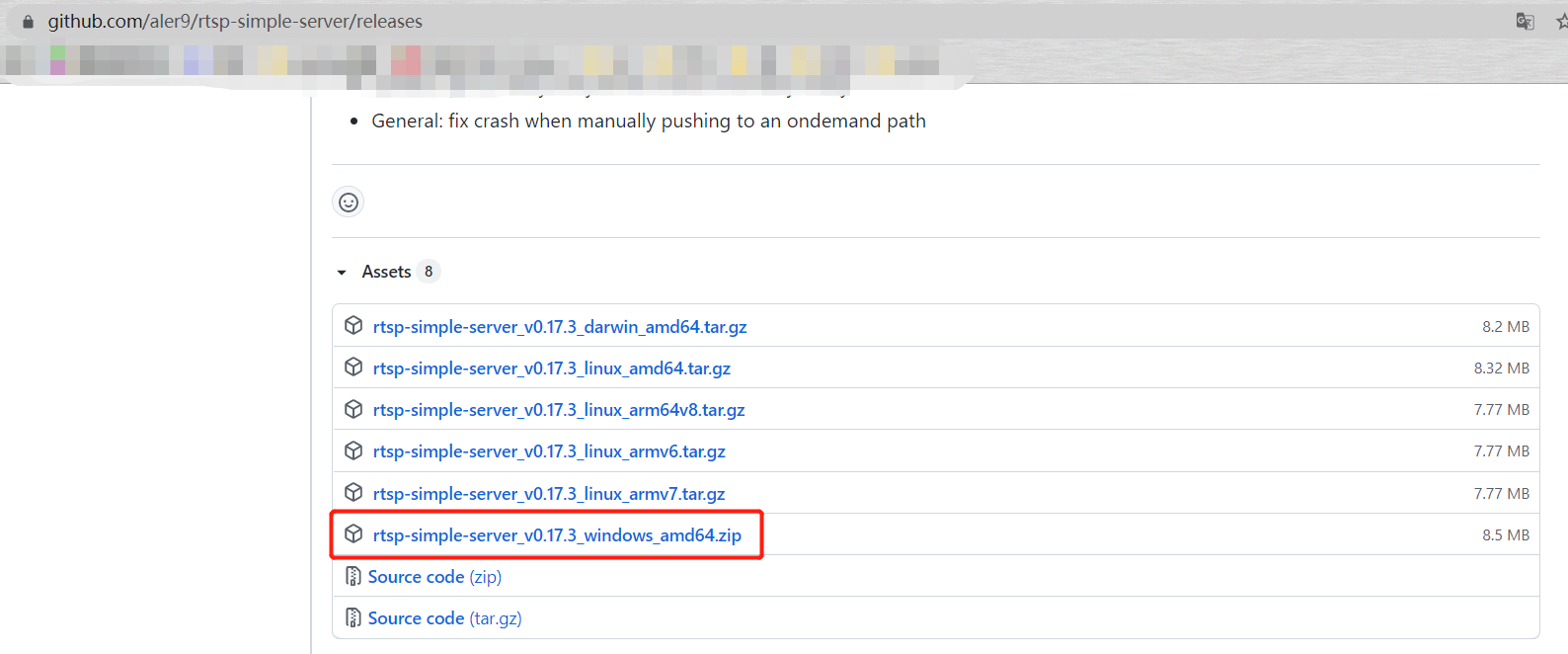 下载rtsp-server-windows