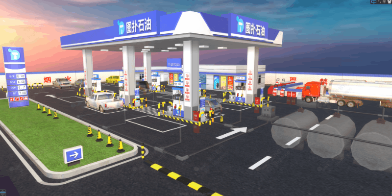 图扑数字孪生智慧加油站构建安全防护网