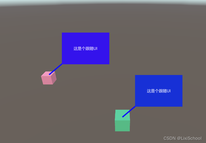 unity UI 跟随3D物体移动