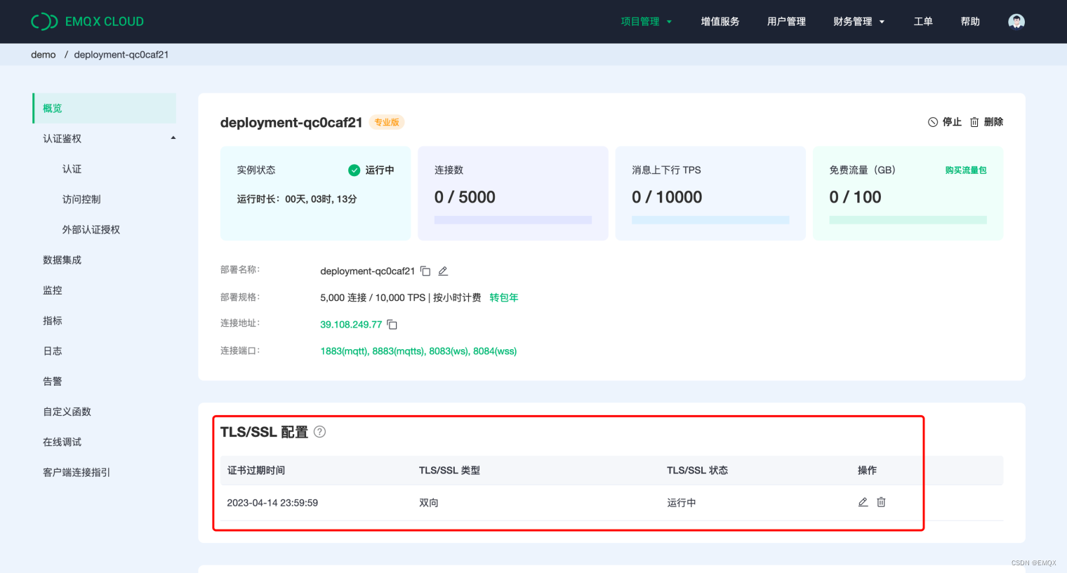 MQTT Cloud TLS SSL ˫֤