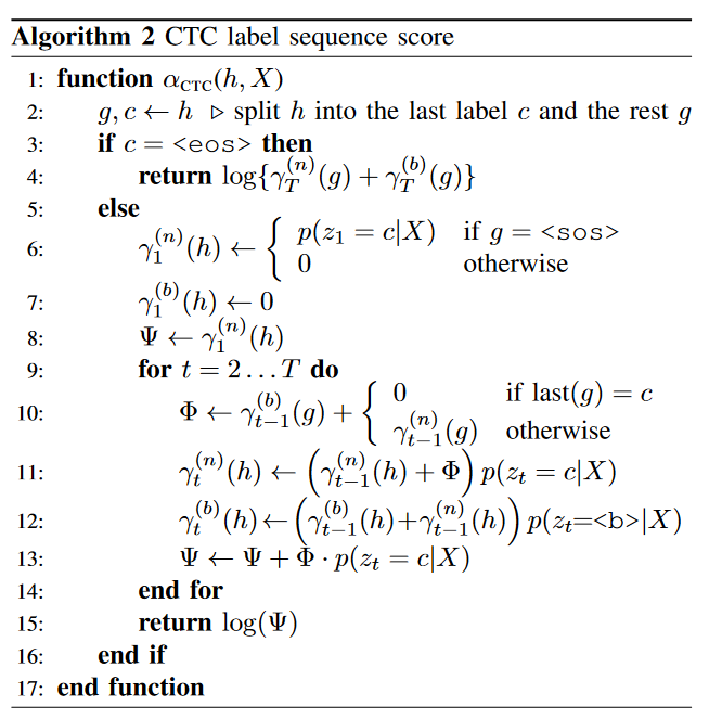 (CTC损失)Hybrid CTC/Attention Architecture for End-to-End Speech ...