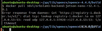 Error response from daemon