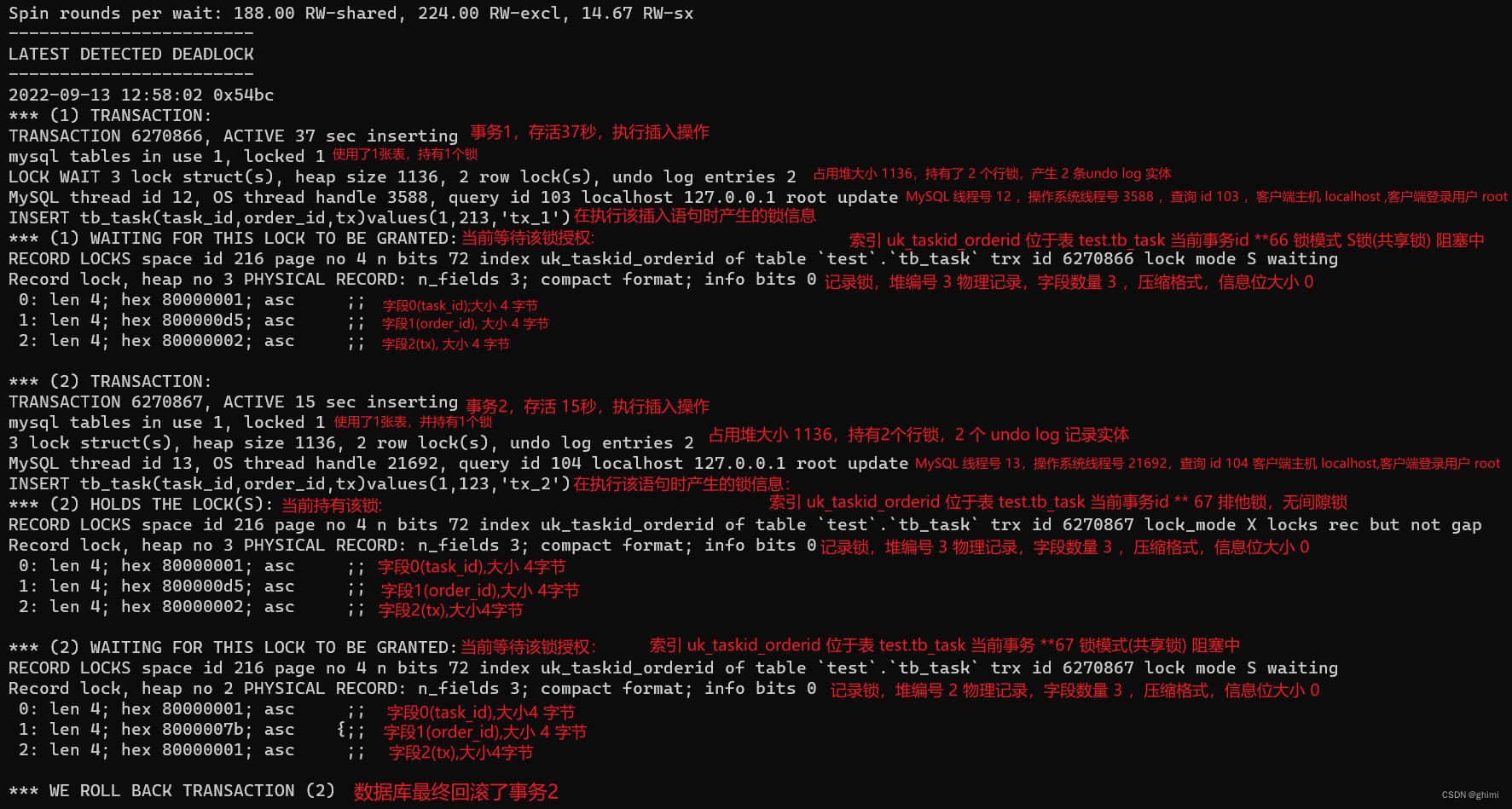 [笔记]MySQL 插入导致死锁